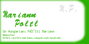 mariann poltl business card